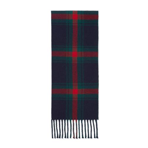  GUCCI古驰 22年秋冬 女士 GG和苏格兰格纹羊毛围巾 715385 3GAJC 4174