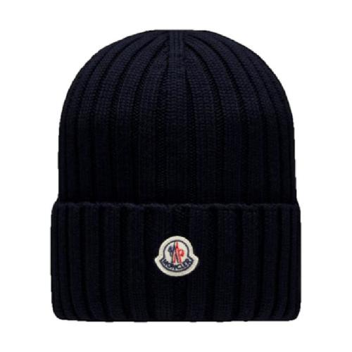  MONCLER蒙可蒙克莱 22年秋冬 女士 帽子 Ribbed Knit Wool Beanie H20933B00037A9327778