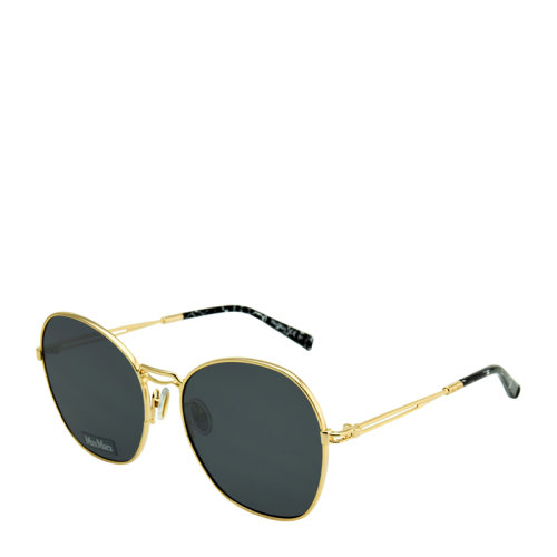 MaxMara/麦丝玛拉 时尚 复古 合金 多边 圆形 全框 女士 太阳镜 2色可选 墨镜 眼镜 MMBRIDGE III 57mm