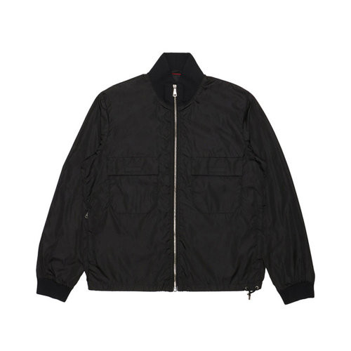 GUCCI/古驰 男士黑色棉质外套夹克 363982-Z9687-1000