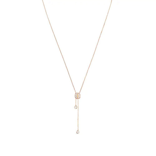 Chaumet/尚美 LIENS SéDUCTION系列 女士18k金玫瑰金钻石吊坠083308