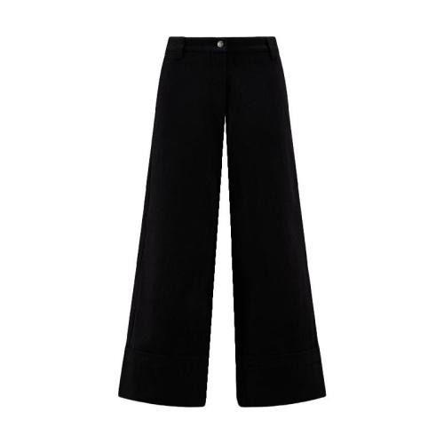  MONCLER蒙可蒙克莱 22年秋冬 女士 休闲裤 Cotton Trousers H20942A00003M2338999