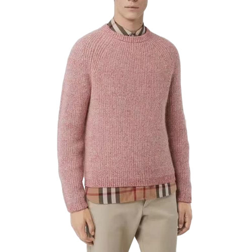 【内发货】BURBERRY/博柏利 burberry 毛衣 男装 博柏利服装 巴宝莉 针织衫 粉色 男士针织衫/毛衣