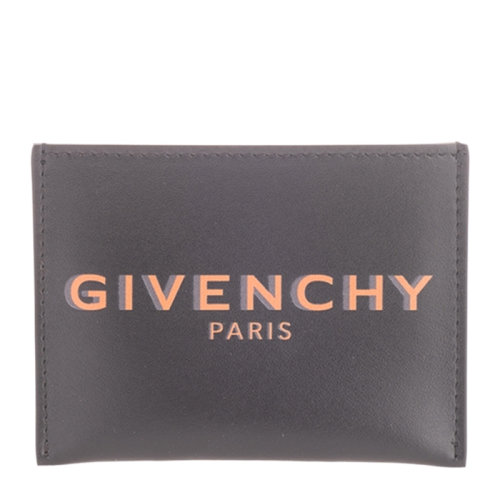 Givenchy 纪梵希  男士黑色牛皮logo卡包钱夹