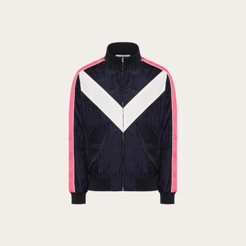  VALENTINO华伦天奴 22年秋冬 男士 夹克 VESTE DE SURVETEMENT A_VEC JACQUARD OPTICAL VALENT