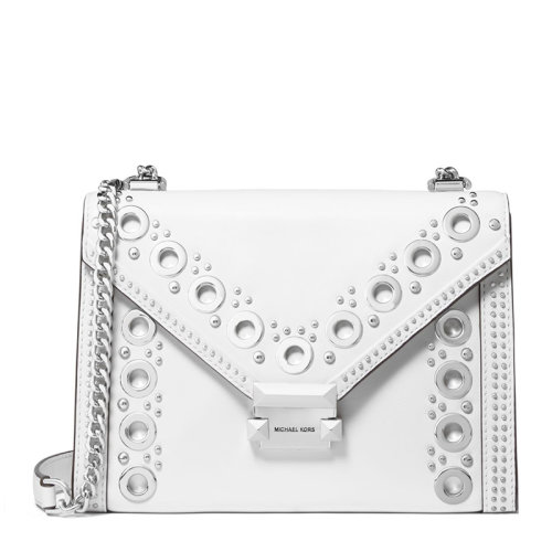 Michael Kors/迈克·科尔斯   Whitney系列 女士皮质圆环图案时尚链条单肩斜挎包