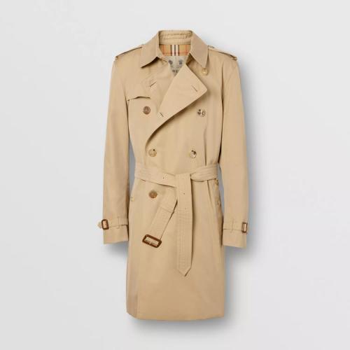  BURBERRY 22年秋冬 男士 肯辛顿版型 – 中长款 Heritage Trench 风衣 80458591