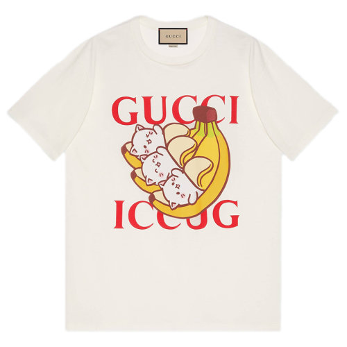GUCCI/古驰Bananya x Gucci 女士白色棉质T恤615044XJDGN9095