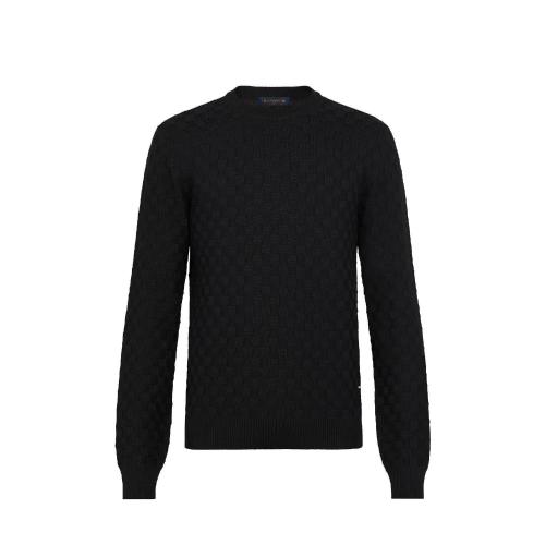 LV路易威登 22年秋冬 男士 针织衫 PULL DAMIER EMBLéMATIQUE a COL ROND 1A7XCE 1A7XCF 1A7X 预定商品2-8周发货