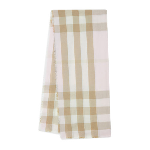 BURBERRY/博柏利 轻盈格纹羊绒围巾80245011
