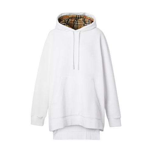 BURBERRY/博柏利 加长型衣摆棉质连帽女卫衣 80358601