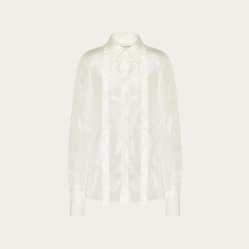  VALENTINO华伦天奴 22年秋冬 女士 长袖衬衫 CHEMISIER EN TAFFETAS LA_Vé XB0AB3P574_03