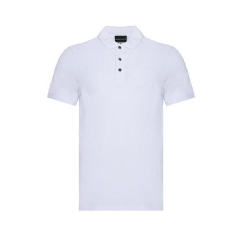 Emporio Armani/安普里奥阿玛尼 男士白色棉质短袖polo衫 3Z1FL21JQTZ0100 PLFSX