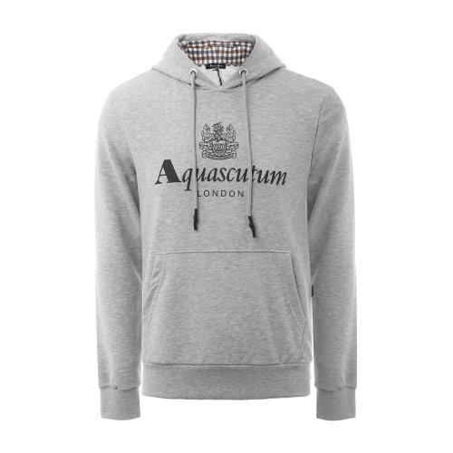 主推 Aquascutum/雅格狮丹 纯棉连帽男士卫衣 男卫衣 休闲上装