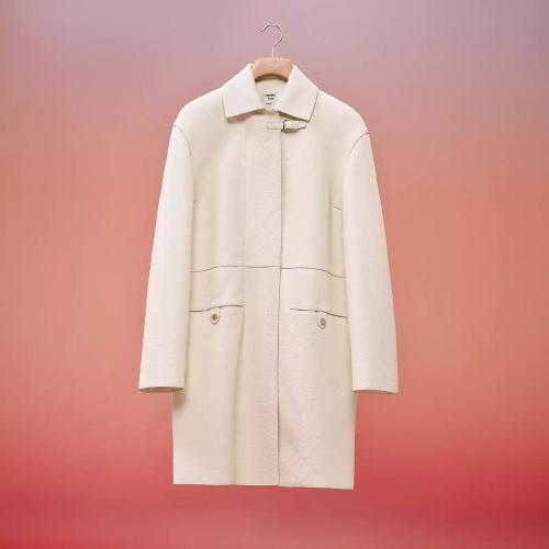  HERMES爱马仕 22年秋冬 女士 大衣 Manteau souple en cuir H2H1117D09134