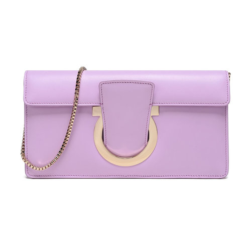 Salvatore Ferragamo/菲拉格慕 女士THALIA系列牛皮手提单肩包 21F816