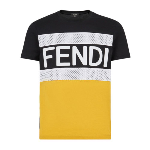 FENDI/芬迪 2021年新款 男士五彩棉T恤FAF532AD3VF0G8T