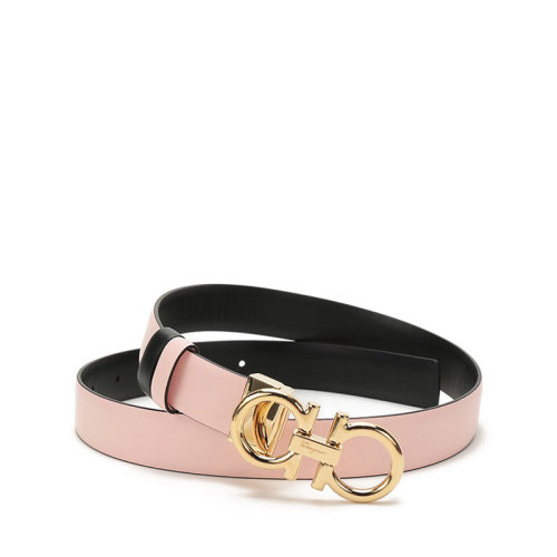 Salvatore Ferragamo/菲拉格慕 【22秋冬新款】 女士牛皮革可裁剪GANCINI板扣式双面皮带腰带2.5cm 23B559