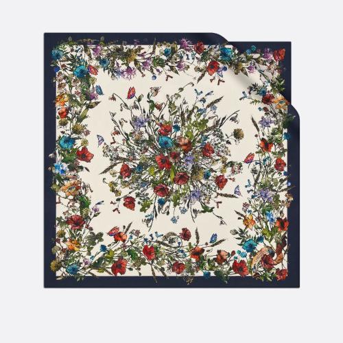  DIOR迪奥 22年秋冬 女士 丝巾 D-Millefiori 方巾 15MIF090I611_C545