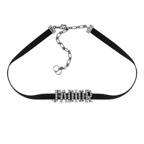 DIOR/迪奥 经典款J'ADIOR 女士黑色天鹅绒缎带项链项圈 N0681ADRCY_D909