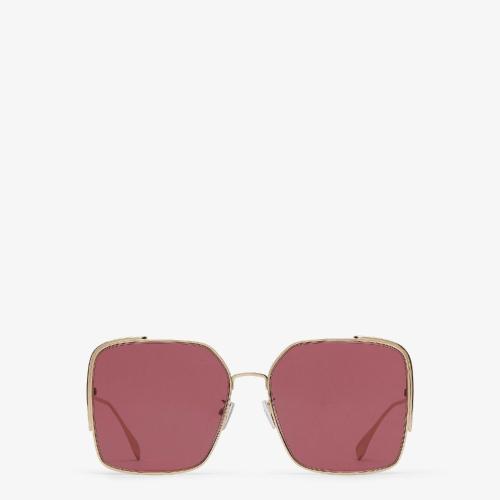  FENDI芬迪 22年秋冬 女士 太阳眼镜 紫色镜片太阳镜 FOL023V1TF1GMT