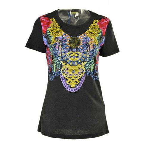  VERSACE JEANS COUTURE 女士印花聚酯纤维短袖T恤 B2HPA7A2 6163 899 PLFSX