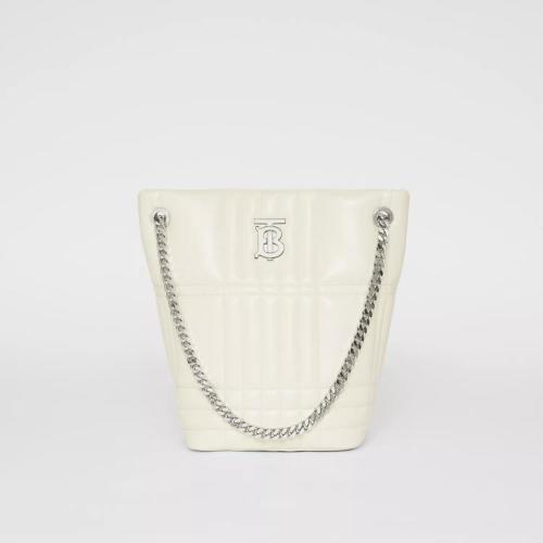  BURBERRY 22年秋冬 女士 Lola – 小号绗缝羔羊皮萝纳水桶包 80462541 预定商品1-3周发货