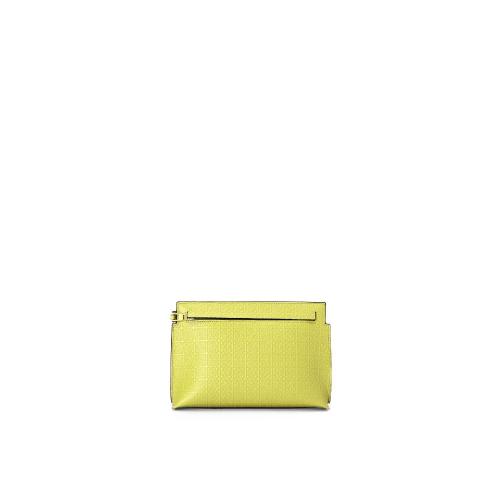  LOEWE罗意威 22年秋冬 女士 单肩包 Mini Repeat T Pouch in embossed silk calfskin C499M38X