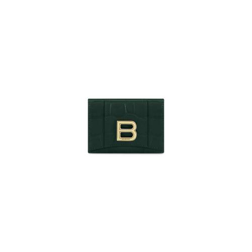  BALENCIAGA巴黎世家 22年秋冬 女士 钱包 HOURGLASS MINI WALLET CROCODILE EMBOSSED 6002121L
