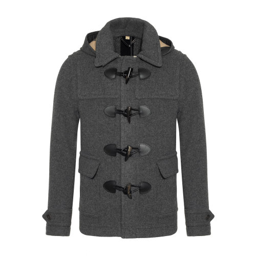 BURBERRY/博柏利 巴宝莉 羊毛百搭款牛角扣大衣 风衣 男士外套 男士大衣 商务休闲男装