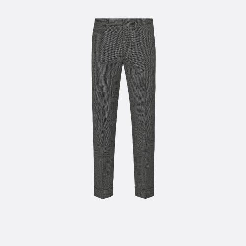  DIOR迪奥 22年秋冬 男士 休闲裤 斜纹布长裤-灰色羊毛千鸟 113C116A4994_C980 预定商品1-3周发货