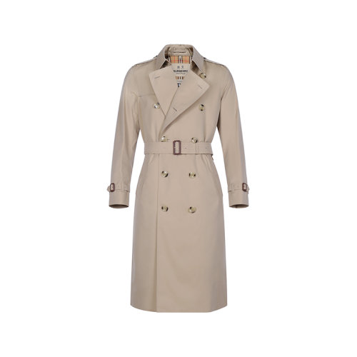 BURBERRY/博柏利男款棉质肯辛顿版型长款外套男士风衣 80458611