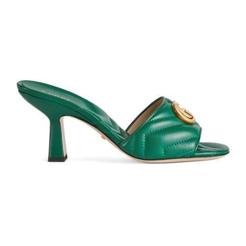  GUCCI古驰 22年秋冬 女士 女士双G拖鞋 674839 BKO00 3120