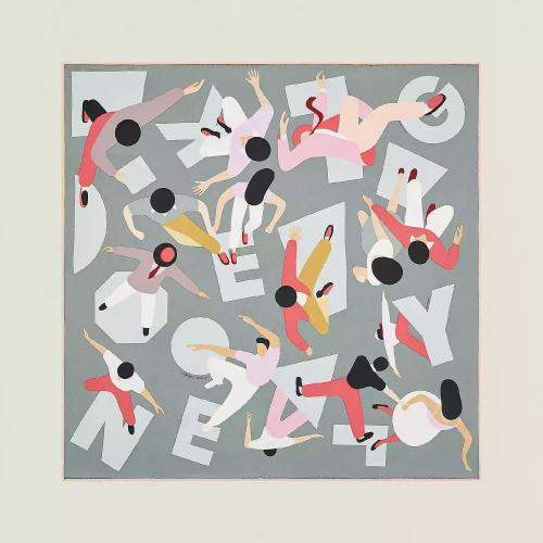  HERMES爱马仕 22年秋冬 女士 围巾 Carre 70 Hommage a Gene Kelly H983914S 02