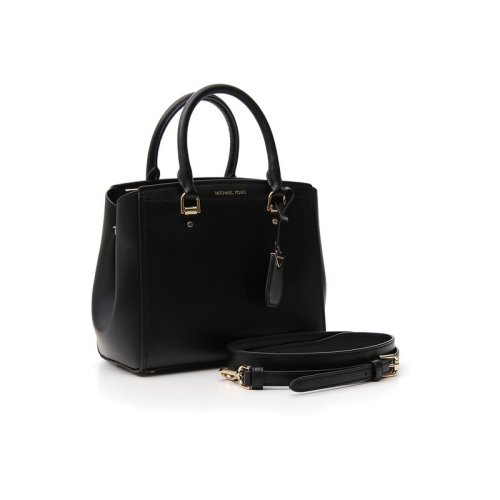 Michael Kors/迈克·科尔斯 女士黑色皮革斜挎包 30T8GN4M2L 001 PLSX