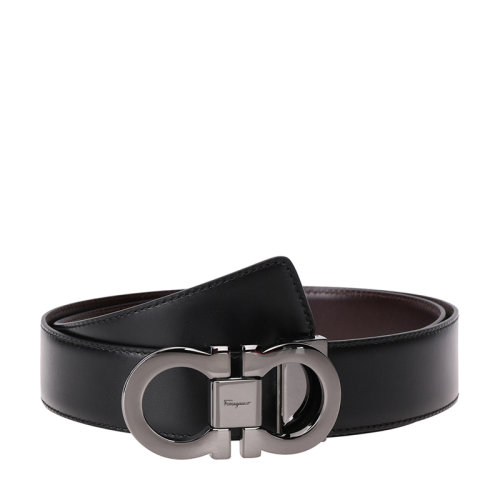 SalvatoreFerragamo/菲拉格慕 男士牛皮板扣双面腰带皮带 679535
