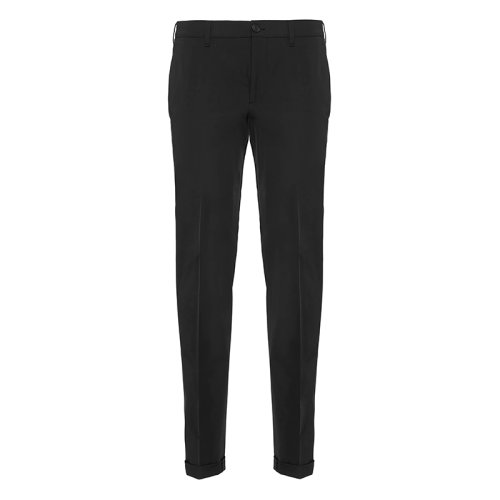 PRADA/普拉达  男士黑色直筒版轻质弹力尼龙长裤SPE12_1KJW_F0002_S_211