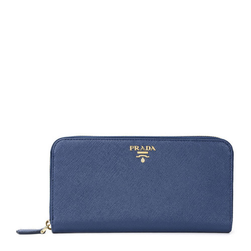 PRADA/普拉达 女士皮革经典倒三角徽标装饰长款拉链钱包钱夹手拿包女包1ML506 QWA F0016