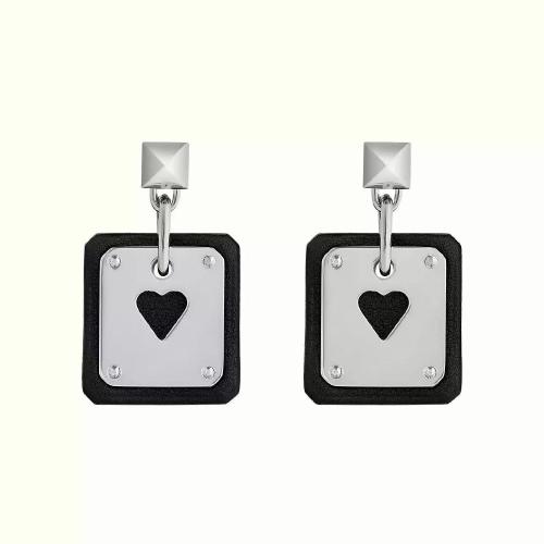 HERMES爱马仕 22年秋冬 女士 耳环 Boucles d%26s;oreilles As de Coeur H081864CK89