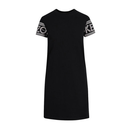 Kenzo 高田贤三  女装 服饰 圆领棉质经典logo款时尚休闲 女士连衣裙裙装