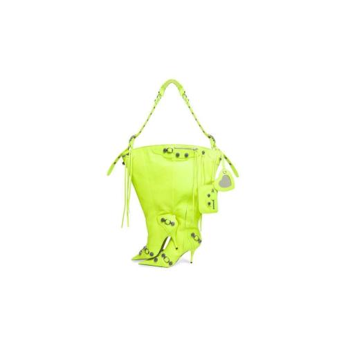  BALENCIAGA巴黎世家 22年秋冬 男士 手提包 Womens Le Cagole Boot Bag in Fluo Yellow 718394