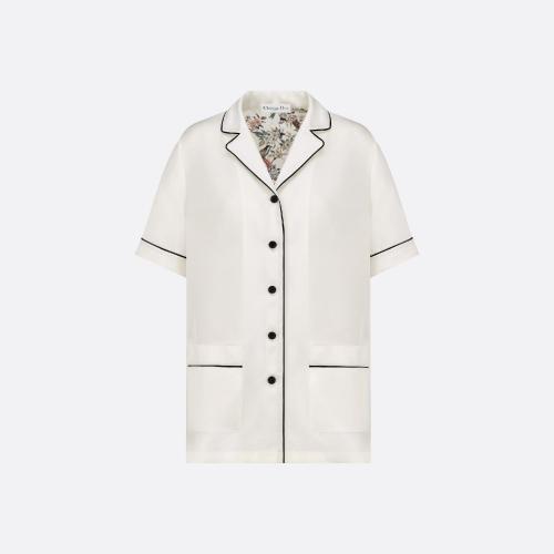 DIOR迪奥 22年秋冬 女士 睡衣 Chemise a manches courtes Dior Chez Moi 251V29B6849_X0810
