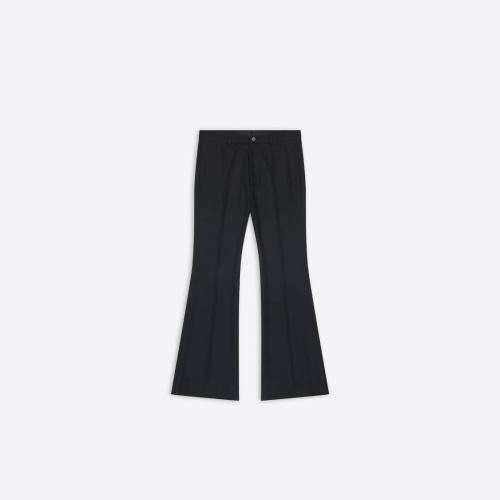  BALENCIAGA巴黎世家 22年春夏 男士 休闲裤 Tailored Flared Trousers in Black 704709TLT1710