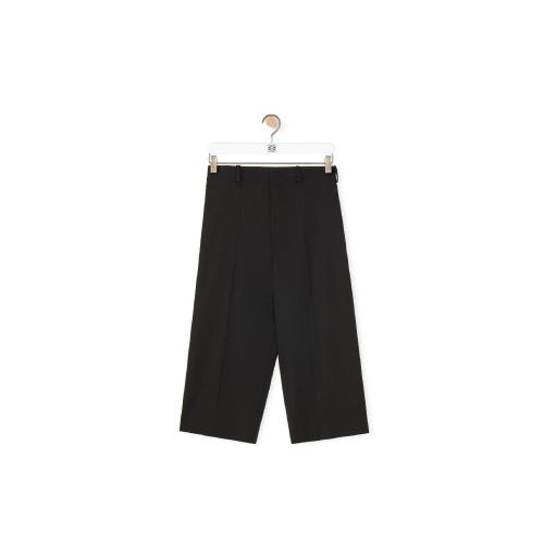  LOEWE罗意威 22年秋冬 男士 休闲裤 Cropped belted trousers in wool H526Y04W78-1100