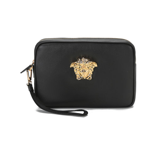 VERSACE/范思哲  男士小号皮革LA MEDUSA手拿包 DP88507 DVT8ME