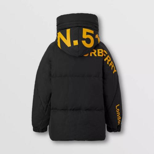  BURBERRY 22年秋冬 男士 Horseferry 印花尼龙羽绒服 80608761