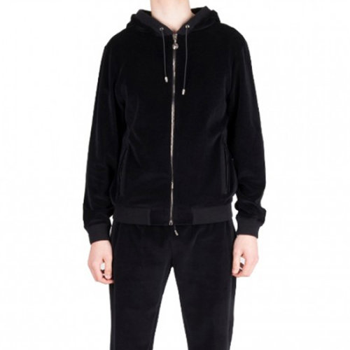 VERSACE JEANS/范思哲牛仔 男士黑色棉质经典美杜莎头像装饰运动套装 A71216-A209743-A008