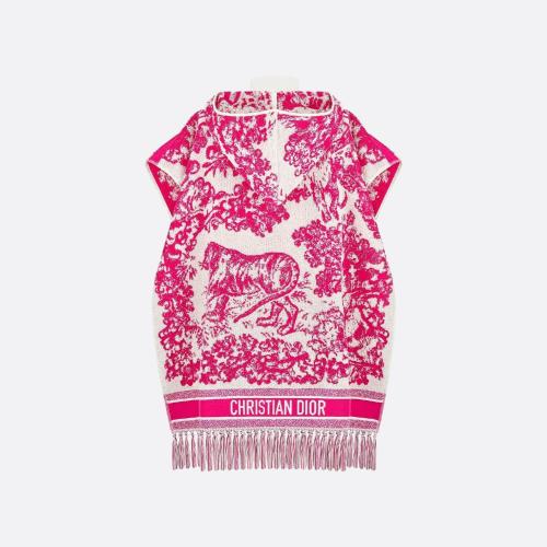  DIOR迪奥 22年春夏 女士 斗篷 Dior 印花连帽披风 14JOU370I900_C432