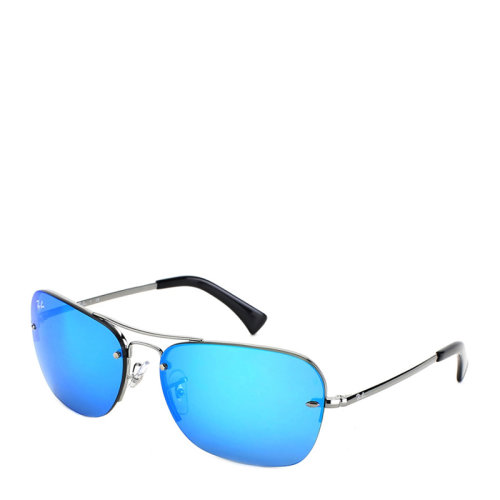 Ray-Ban/雷朋 长方形 飞行员 男款 太阳镜 彩膜 反光 镜面 墨镜 眼镜 RB3550 RB3541 RB3509 61~64mm RayBan 雷朋