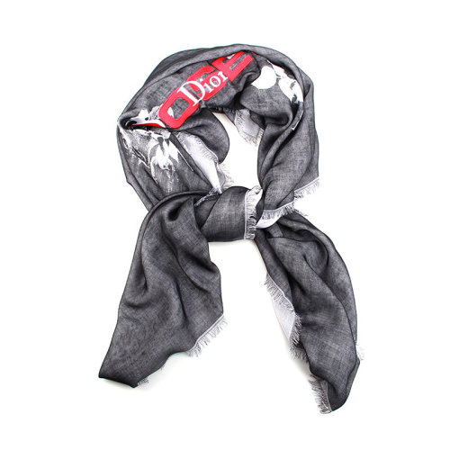 DIOR/迪奥  男女同款棉质时尚百搭徽标刺绣围巾/披肩围巾   $8ES2010003C900